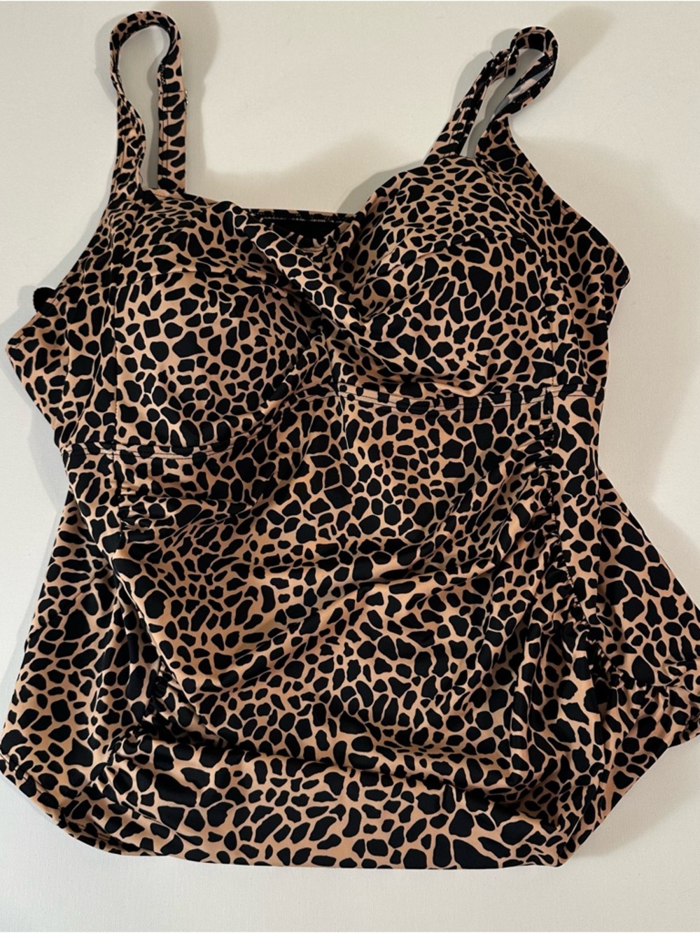 WOMENS - CHEETAH LEOPARD PRINT ONE PIECE BATHING SUIT